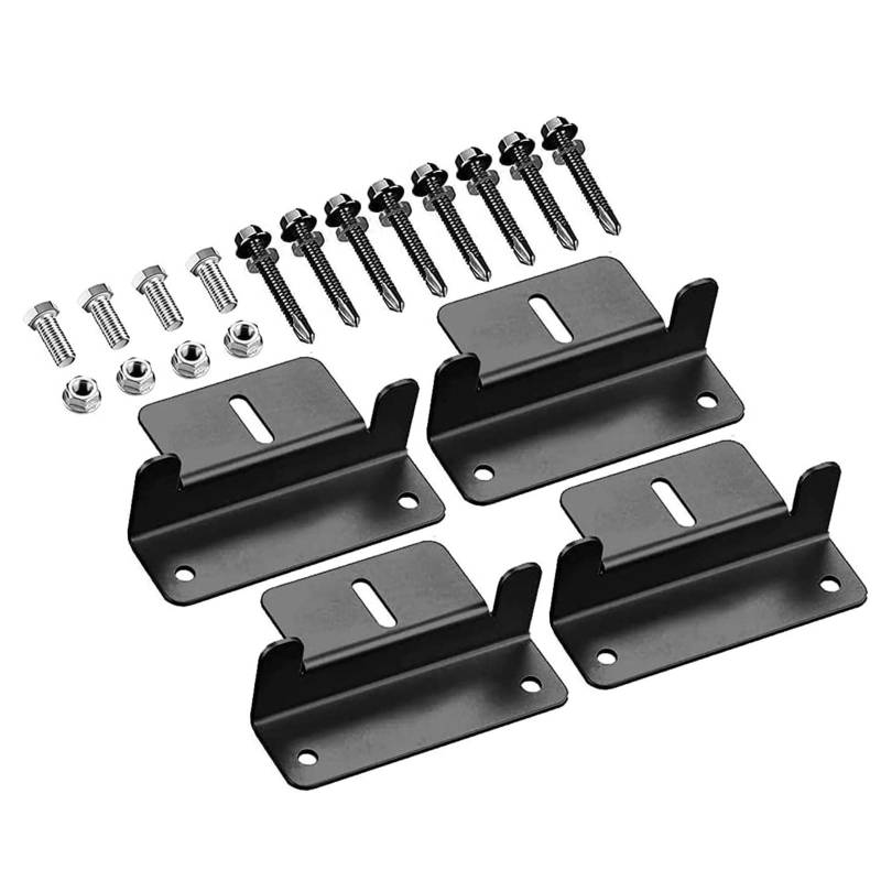 YiQinzcxg Aluminium Solar Panel Brackets Set Proof Solar Mounts Solar Hardware Für Einfache Autoanhängern von YiQinzcxg