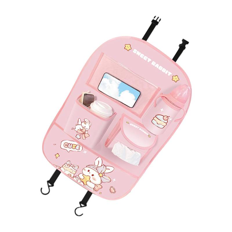 YiQinzcxg Autositz Zurücker Organisatoren Mehrfach Abteiltasche Cartoon Muster Sicherung Multifunktionsrückspeicherpockt von YiQinzcxg