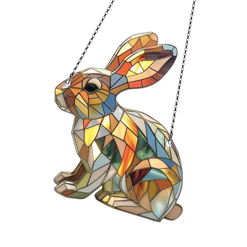 YiQinzcxg Easy Carry Hängen Dekore Bunte Osterwagenglas Hanging Accessoire Für Autos Und Heimfensterdekoration von YiQinzcxg