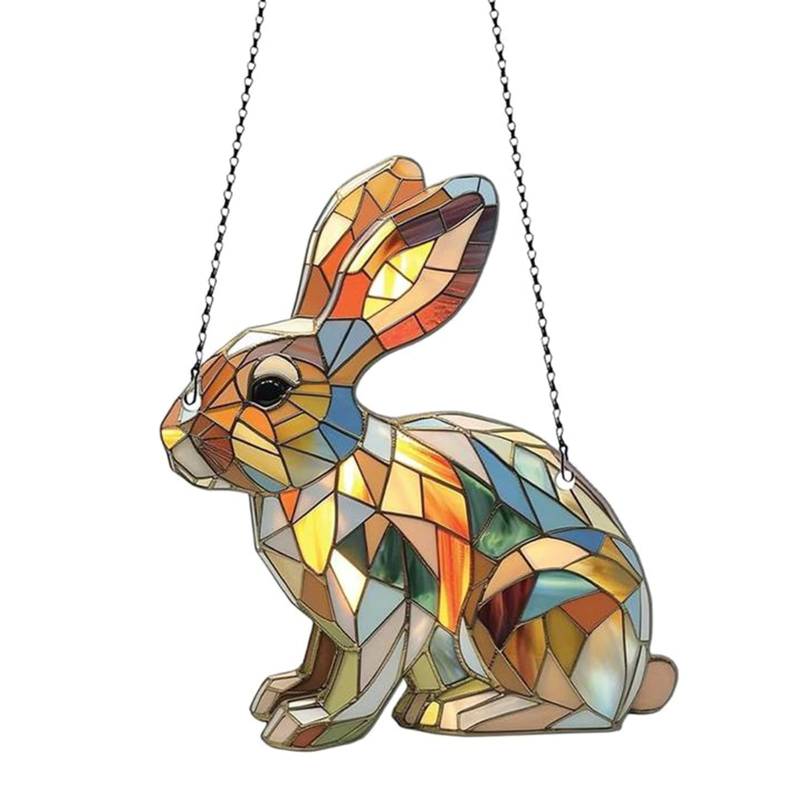 YiQinzcxg Easy Carry Hängen Dekore Bunte Osterwagenglas Hanging Accessoire Für Autos Und Heimfensterdekoration von YiQinzcxg