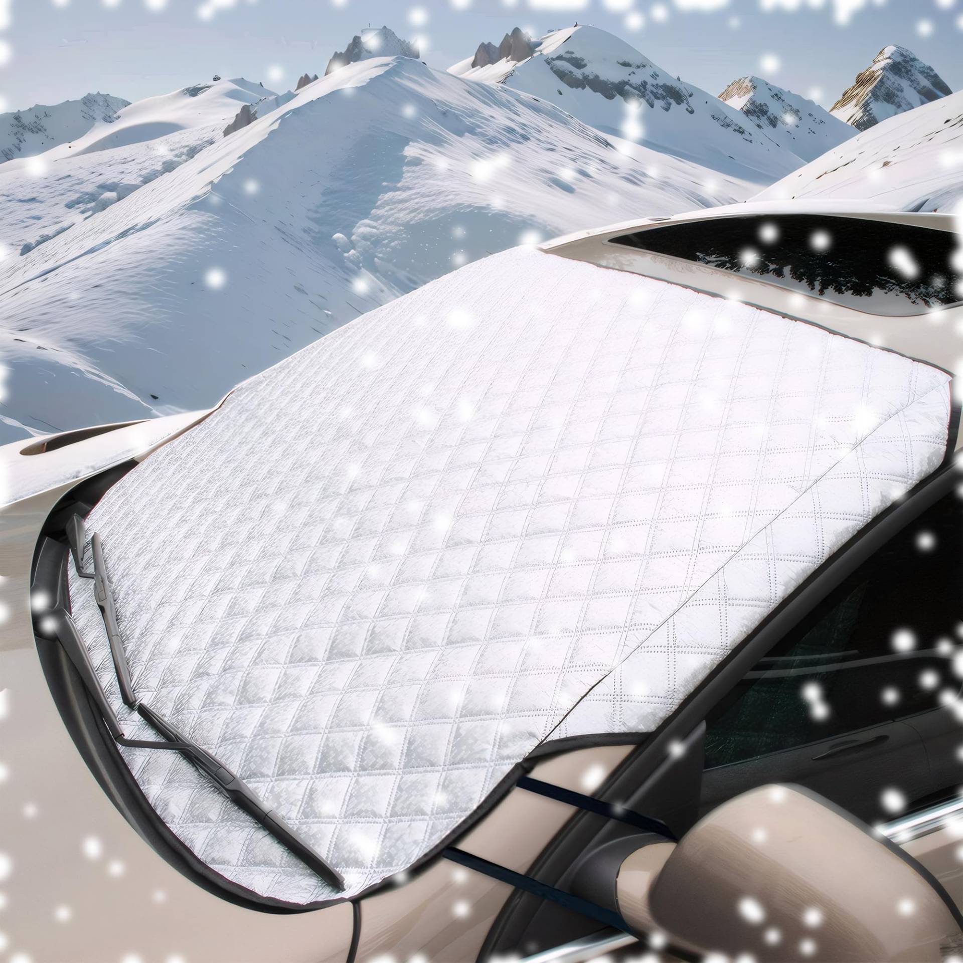 Frontscheibenabdeckung Winter, Auto Windschutzscheibenabdeckung, Autoscheiben Abdeckungen Winter, Thick Scheibenabdeckung Auto, Auto Winter Zubehoer, Faltbar Frontscheibenabdeckung für Frostschutz Frontscheibenabdeckung Winter, Auto Windschutzscheibenabdeckung, Autoscheiben Abdeckungen Winter, Thick Scheibenabdeckung Auto, Auto Winter Zubehoer, Faltbar Frontscheibenabdeckung für Frostschutz von Yiichiy
