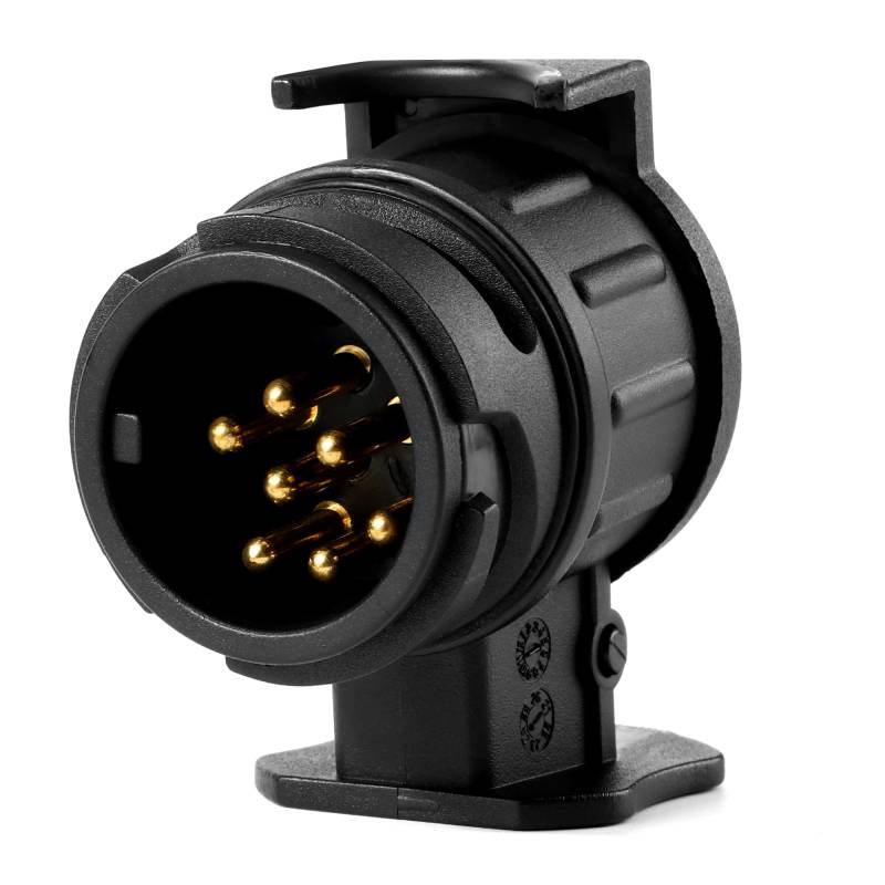 YiliYa 13 auf 7-pol Adapter Stecker,Anhänger Adapter Schwarz Anhängerkupplung von 13-Pin Auto auf 7-Pin Anhänger für PKW KFZ und LKW von YiliYa