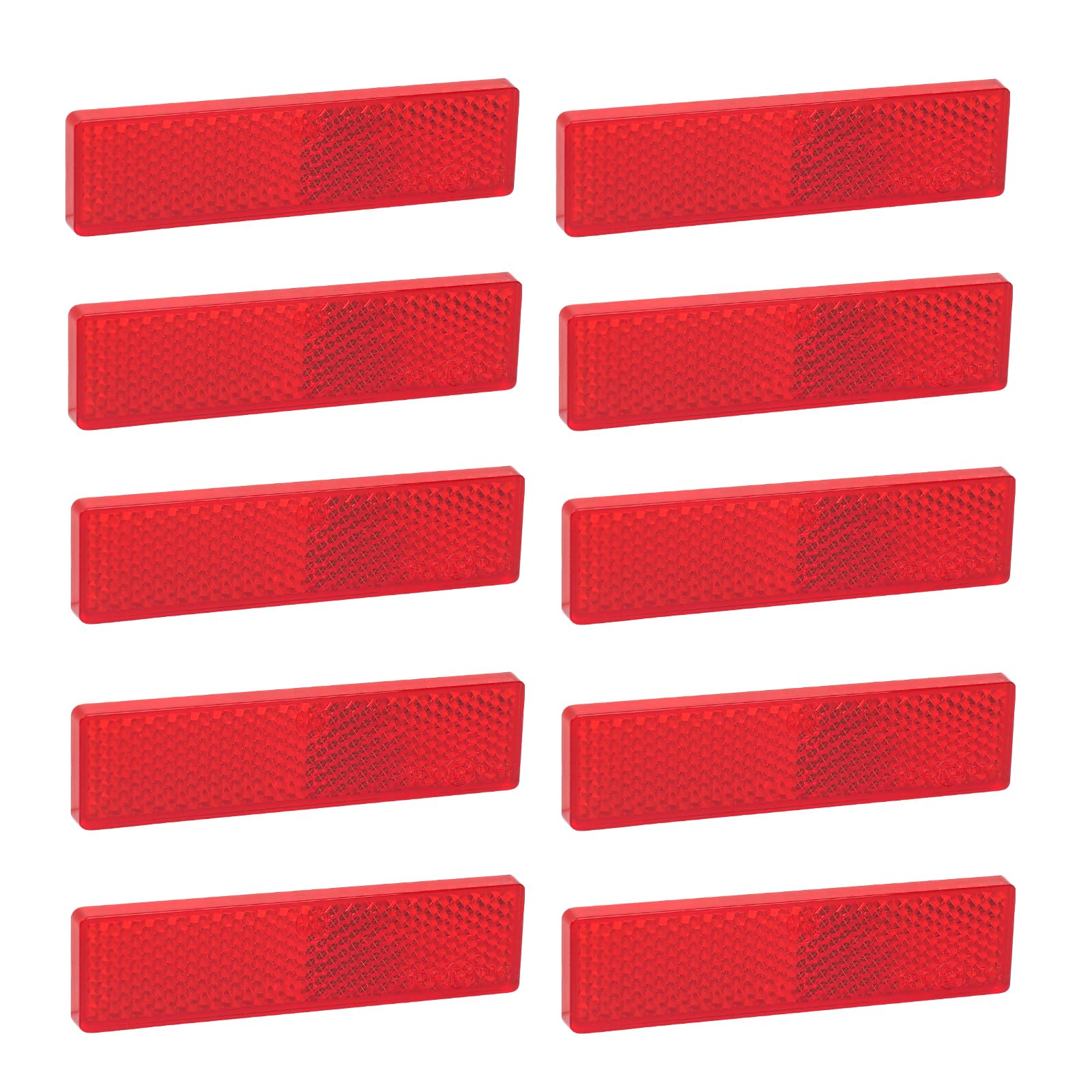 Yinaolan 10 x Anhänger Reflektoren Rot Rechteckig Rückstrahler Selbstklebend Katzenauge Reflektor für Torpfosten Zäune LKW RV Anhänger Wohnwagen Traktor Yinaolan 10 x Anhänger Reflektoren Rot Rechteckig Rückstrahler Selbstklebend Katzenauge Reflektor für Torpfosten Zäune LKW RV Anhänger Wohnwagen Traktor von Yinaolan