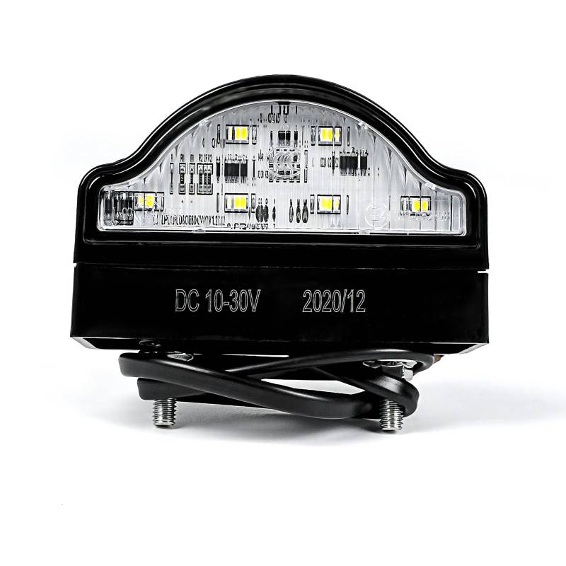 Yinaolan LED-Nummernschildbeleuchtung, 12 V/24 V, wasserdicht, 6 SMD-Auto-Heck-Kennzeichenlampen für Auto, Anhänger, LKW, Wohnwagen, Boot, Fahrzeug oder LKW von Yinaolan
