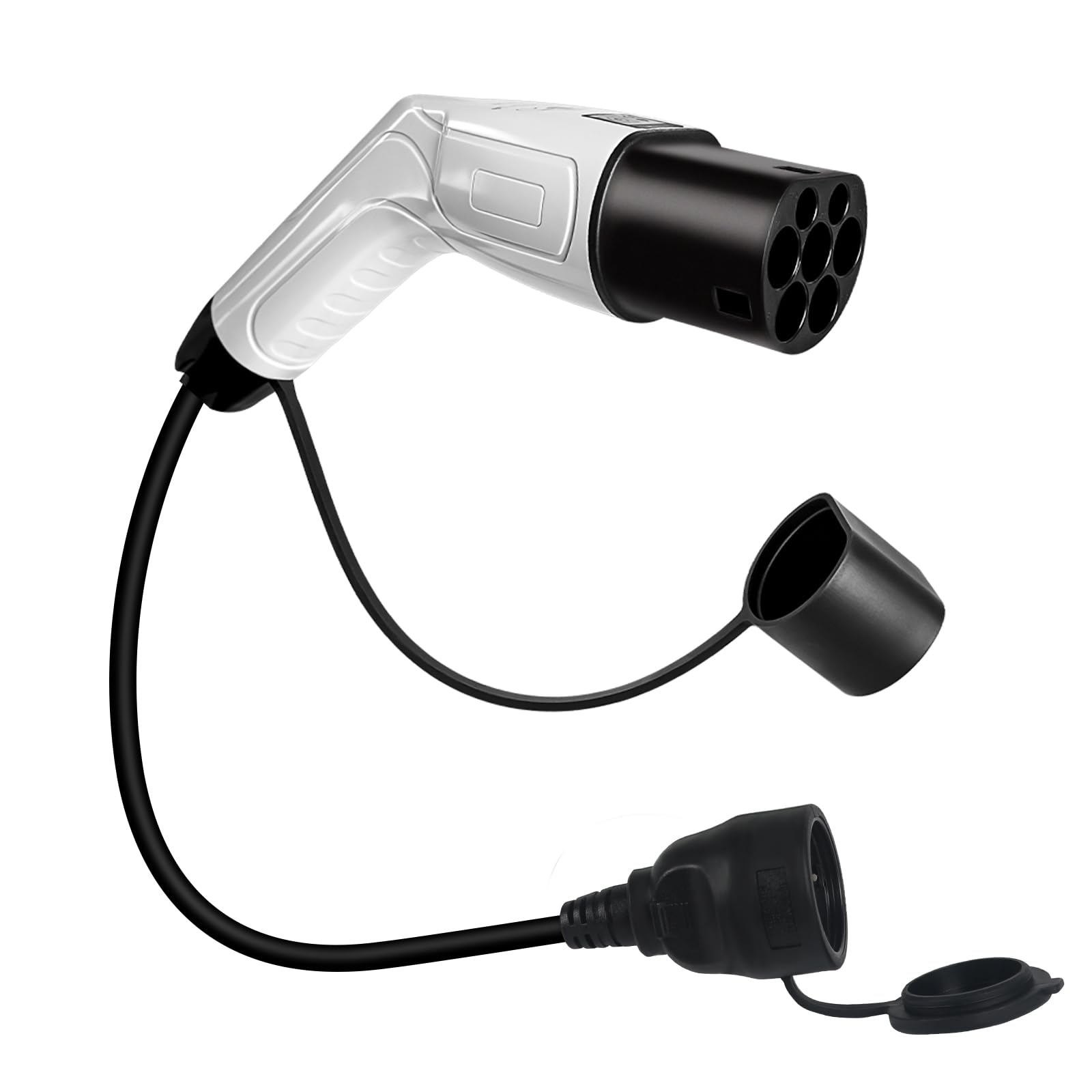 Yinaolan Elektroauto Typ 2 auf Schuko-Ladegerät-Adapter, 16 A/3,5 kW, IEC 62196 Typ 2 EV-Ladeseitenstecker auf Schuko-Buchse Mit Rindslederbox Yinaolan Elektroauto Typ 2 auf Schuko-Ladegerät-Adapter, 16 A/3,5 kW, IEC 62196 Typ 2 EV-Ladeseitenstecker auf Schuko-Buchse Mit Rindslederbox von Yinaolan