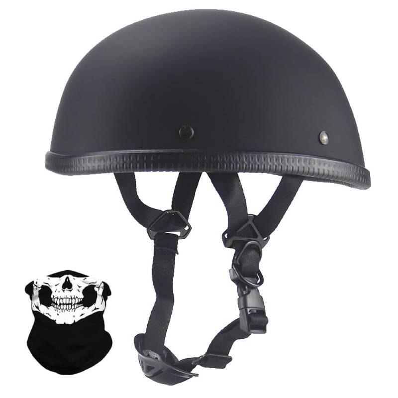 Halbschalenhelm mit ECE, Retro Motorrad Halbhelme Motorradhelm für Herren und Damen Jethelm Retro, Chopper Helm, Retro Motorrad Helm, Scooter-Helm, Offenem Helm, Moped Mofa-Helm von Yirunfa