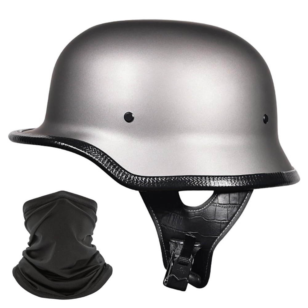 Yirunfa Deutscher Stil Halbschale Helm Retro Halbgesicht Motorradhelm Jethelme ECE-Zertifizierung Halbhelm Männern und Frauen Open Face Helm für Scooter Moped Cruiser Motorrad Yirunfa Deutscher Stil Halbschale Helm Retro Halbgesicht Motorradhelm Jethelme ECE-Zertifizierung Halbhelm Männern und Frauen Open Face Helm für Scooter Moped Cruiser Motorrad von Yirunfa