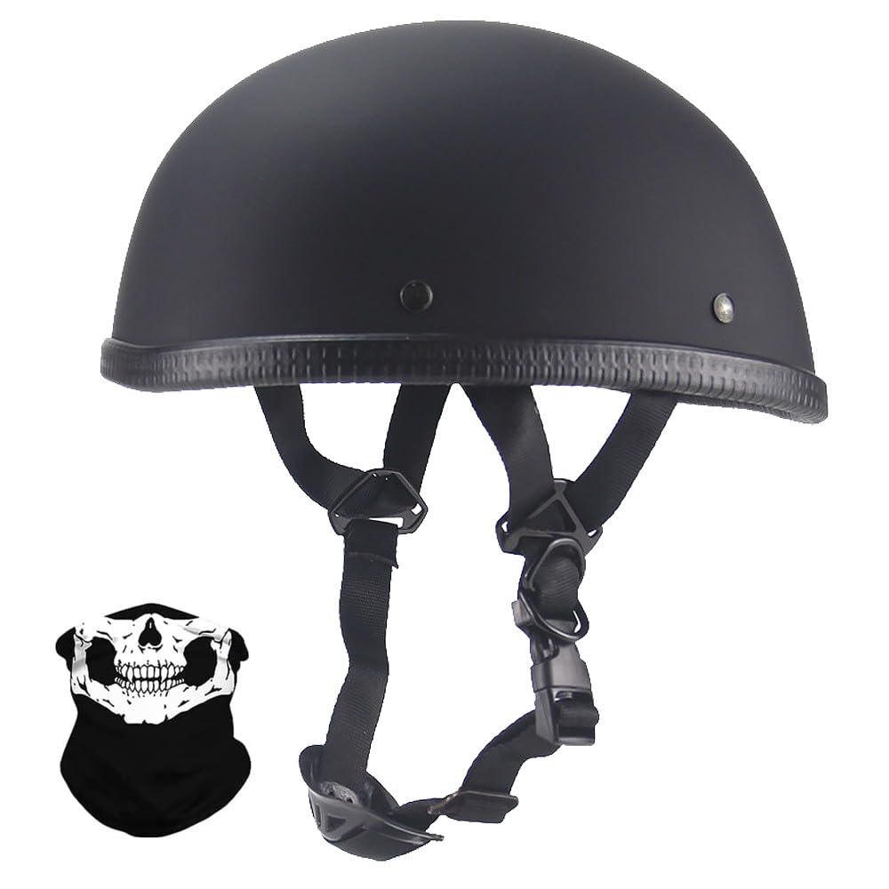 Mofa-Helm, DOT/ECE-geprüfter Vintage-Helm Im Deutschen Stil Für Männer Und Frauen, Retro Halbschalenhelm, für Cruiser Chopper Biker Moped, Bike Pilot Chopper Helm, S~XXL Mofa-Helm, DOT/ECE-geprüfter Vintage-Helm Im Deutschen Stil Für Männer Und Frauen, Retro Halbschalenhelm, für Cruiser Chopper Biker Moped, Bike Pilot Chopper Helm, S~XXL von Yirunfa