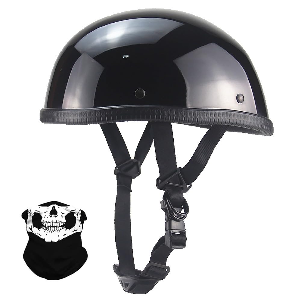 Mofa-Helm, DOT/ECE-geprüfter Vintage-Helm Im Deutschen Stil Für Männer Und Frauen, Retro Halbschalenhelm, für Cruiser Chopper Biker Moped, Bike Pilot Chopper Helm, S~XXL Mofa-Helm, DOT/ECE-geprüfter Vintage-Helm Im Deutschen Stil Für Männer Und Frauen, Retro Halbschalenhelm, für Cruiser Chopper Biker Moped, Bike Pilot Chopper Helm, S~XXL von Yirunfa