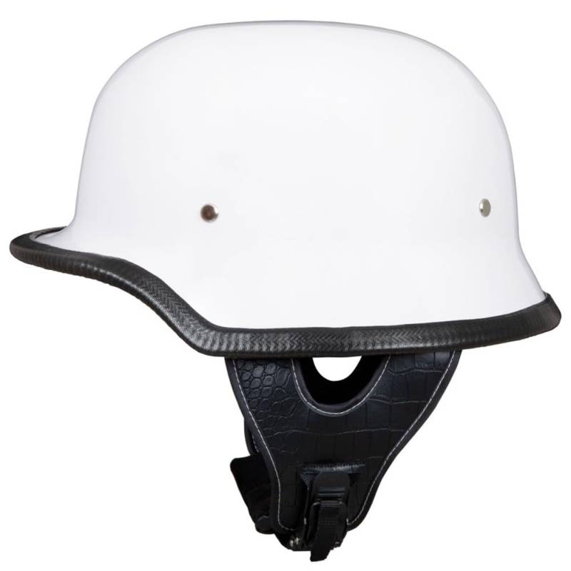 Yirunfa Motorradhelm Halbschalenhelm, Deutsche Motorrad Halbhelme JetHelm ECE Zertifizierung Cap Half Shell Helm Herren Damen Half Open Helm mit Sonnenbrille für Cruiser Chopper Biker von Yirunfa
