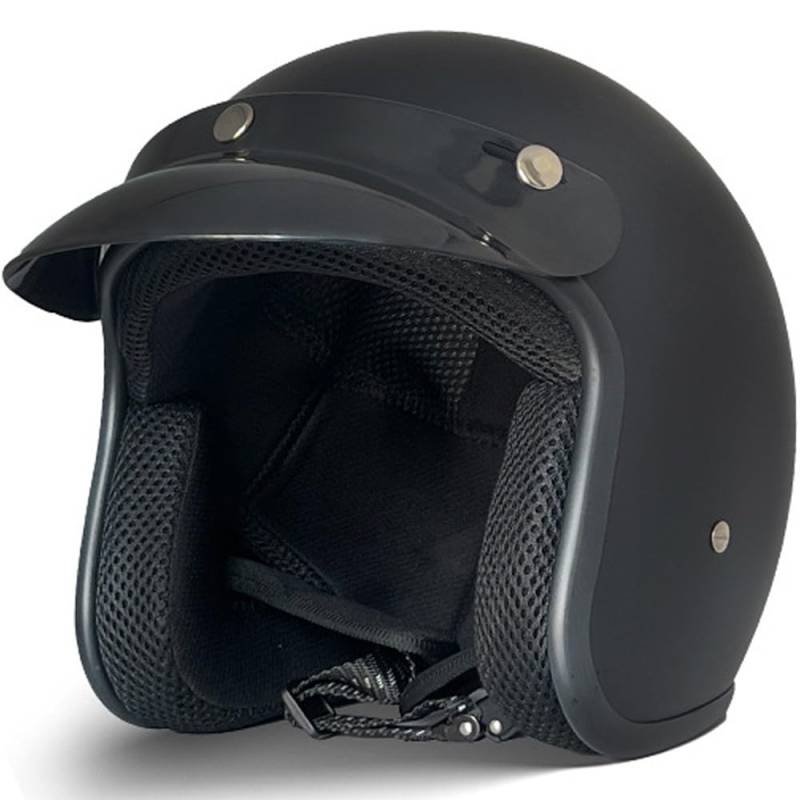 Yirunfa Retro-Jet-Helm mit ECE/DOT, Retro Motorrad Halbhelme Motorradhelm für Herren und Damen Jethelm Retro, Chopper Helm, Scooter-Helm, Offenem Helm, Moped Mofa-Helm, M~XXL von Yirunfa