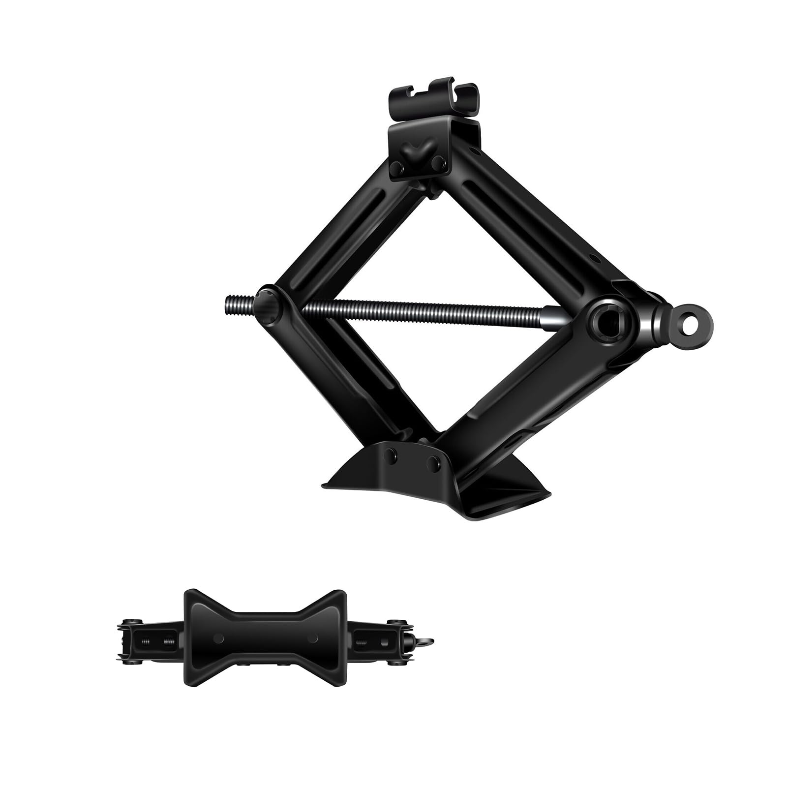 Praktischer-Scherenwagenheber, Wagenheber Ideal für Familienauto und Sportwagen, Qualitätsstahl, Tragkraft 2 Tonnen, Höhenverstellbar von 115 bis 390 mm, mit Zusätzlicher Handgriff (2.1kg, Schwarz) Praktischer-Scherenwagenheber, Wagenheber Ideal für Familienauto und Sportwagen, Qualitätsstahl, Tragkraft 2 Tonnen, Höhenverstellbar von 115 bis 390 mm, mit Zusätzlicher Handgriff (2.1kg, Schwarz) von Yiyai