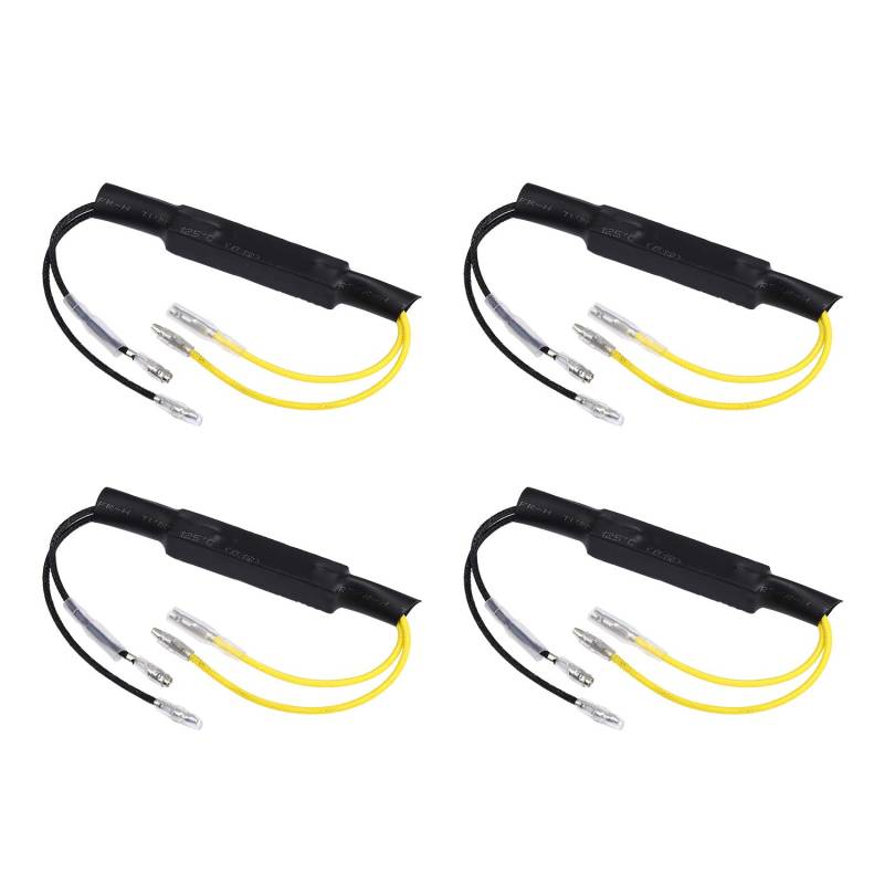 Yizhet 4 Stück Motorrad Lastwiderstand Taschenlampe Blinker Decoder Blinkeranzeige Widerstand Adapter Flash Fix Fehler 12V (27W) von Yizhet