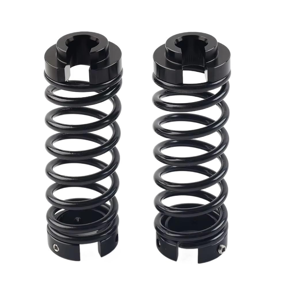1 Paar Aluminium Motorrad Lift Sitz Frühling Stoßdämpfer Für TMAX Für 500 530 560 Für SX Für DX Stoßdämpfer Federbein(Black) von Ylrng