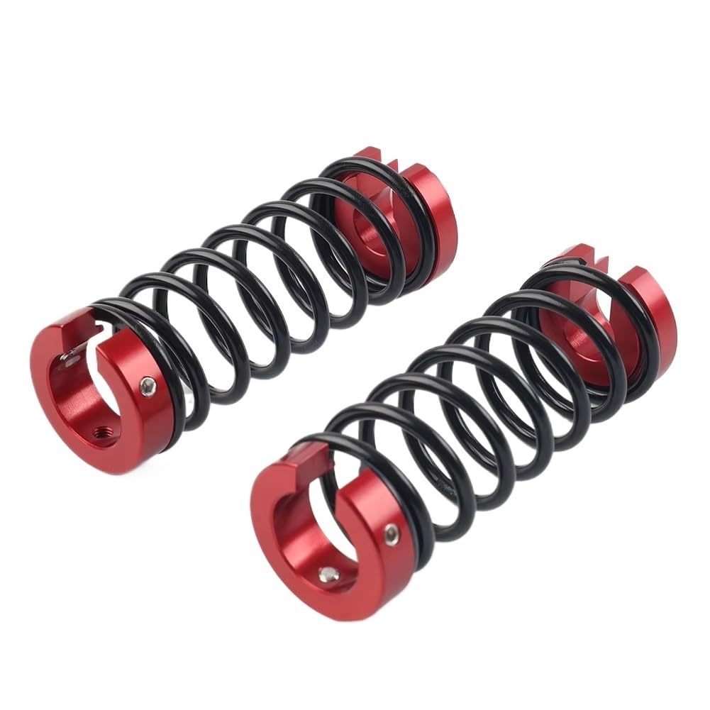 1 Paar Aluminium Motorrad Lift Sitz Frühling Stoßdämpfer Für TMAX Für 500 530 560 Für SX Für DX Stoßdämpfer Federbein(Red) von Ylrng