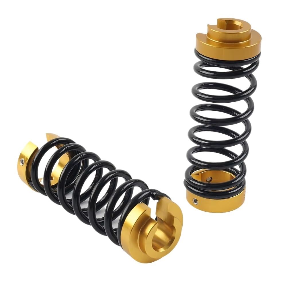 1 Paar Aluminium Motorrad Lift Sitz Frühling Stoßdämpfer Für TMAX Für 500 530 560 Für SX Für DX Stoßdämpfer Federbein(Yellow) von Ylrng