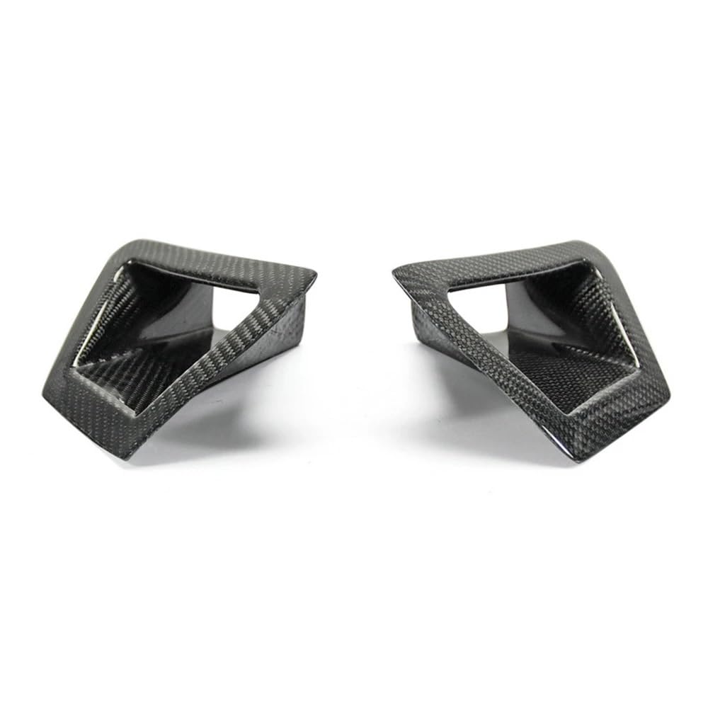 Auto AC Klimaanlage Entlüftung grill Für 370Z Für Z34 2009-2020 Carbon Faser Rückspiegel Abdeckung Shell + Front Stoßstange Seite Vent Luftkanal Auslass Motorhaube Hood Scoop(2PCS-Type A) von Ylrng