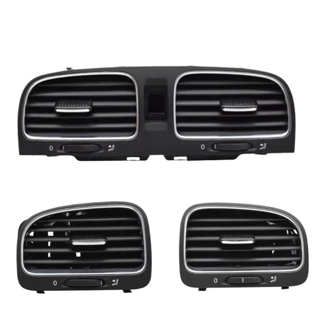 Auto AC Klimaanlage Entlüftung grill Für Golf 6 Für MK6 Front Panel Konsole Vents Dash Jalousie Klimaanlage Vent Outlet 5K0819728 5K0819703 5K0819704(Right-middle-Left) von Ylrng