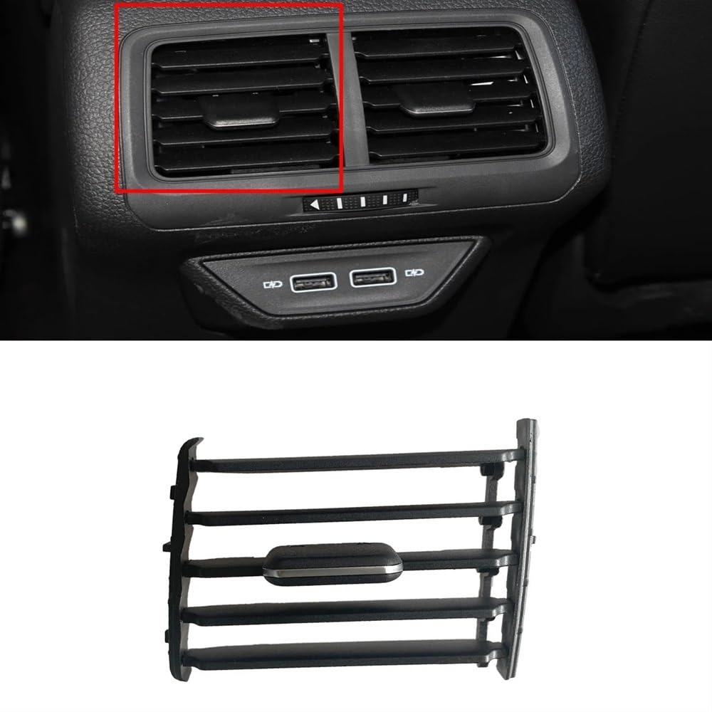 Auto AC Klimaanlage Entlüftung grill Für Golf 7 Für 7,5 Für GTI 2013-2020 5G0819203 Hinten Armlehne Center AC Air Vent Grill Klapp Cilp Trim Auto Zubehör(Left Grill-1PC) von Ylrng