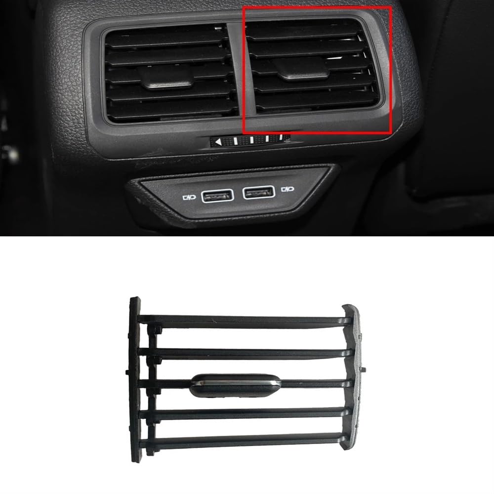 Auto AC Klimaanlage Entlüftung grill Für Golf 7 Für 7,5 Für GTI 2013-2020 5G0819203 Hinten Armlehne Center AC Air Vent Grill Klapp Cilp Trim Auto Zubehör(Right Grill-1PC) von Ylrng