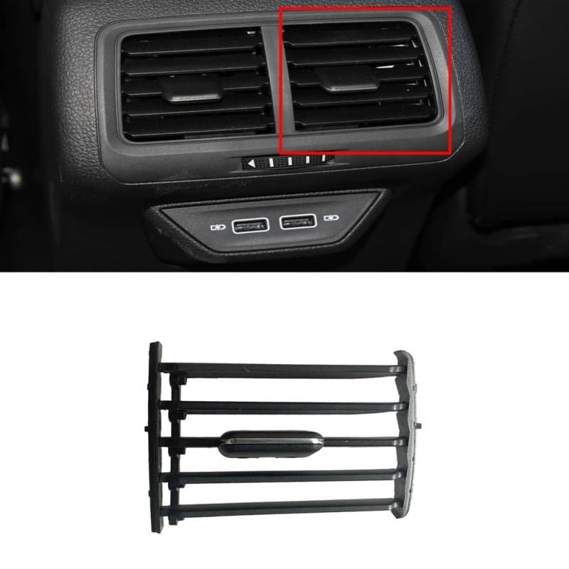 Auto AC Klimaanlage Entlüftung grill Für Golf 7 Für 7,5 Für GTI 2013-2020 5G0819203 Hinten Armlehne Center AC Air Vent Grill Klapp Cilp Trim Auto Zubehör(Right Grill-1PC) von Ylrng