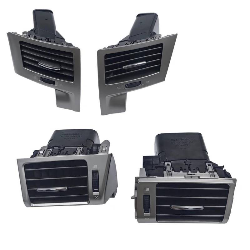 Auto AC Klimaanlage Entlüftung grill Für LX570 Für LX450 Für LX460 2007-2017 Air Vent Dashboard Air Outlet Air Vent 5568060140 5560660080(Front 4pcs) von Ylrng