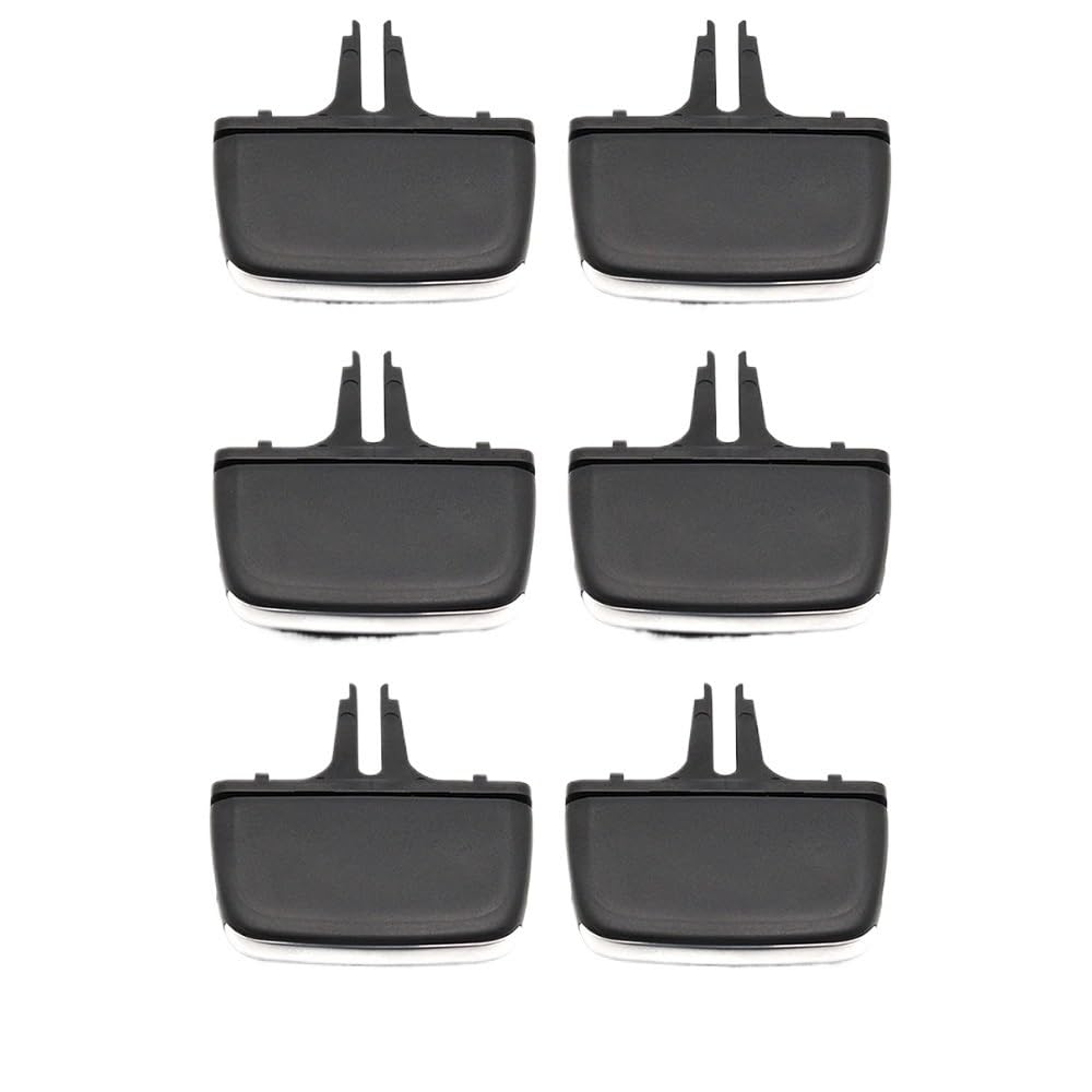 Auto AC Klimaanlage Entlüftung grill Für Volvo Für XC90 2016-2024 32277966 Auto Vorne Hinten Klimaanlage AC Vent Grill Outlet Slider Knob Tab Clip Reparatur Kit(6PCS) von Ylrng