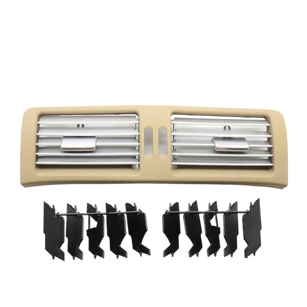 Auto AC Klimaanlage Entlüftung grill Für W251 Für R320 Für R350 Für R400 Für R500 2009-2018 Vorne Hinten Frische Klimaanlage Verchromte AC Vent Outlet Grille Abdeckung(Middle Beige) von Ylrng