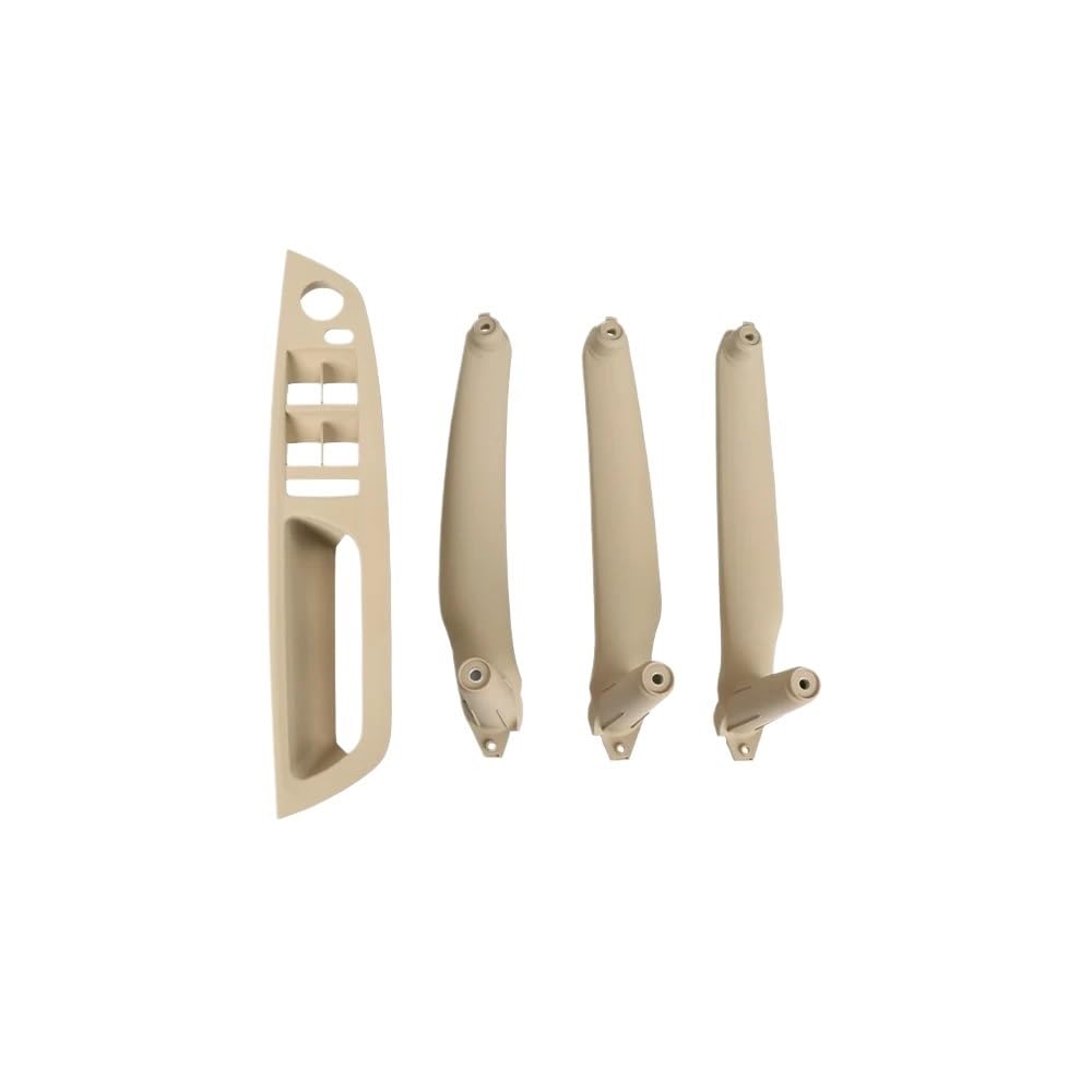 Auto Innen TüRgriff 4-teiliges Set Auto-Innentür-Armlehnen-Zuggriff-Abdeckungs-Set Für X5 Für X6 Für E70 Für E71 Für E72 2007-2014(LHD Beige Model B) von Ylrng