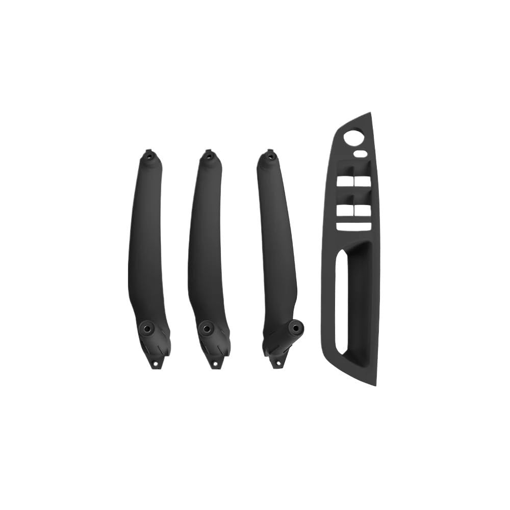 Auto Innen TüRgriff 4-teiliges Set Auto-Innentür-Armlehnen-Zuggriff-Abdeckungs-Set Für X5 Für X6 Für E70 Für E71 Für E72 2007-2014(RHD Black Model B) von Ylrng