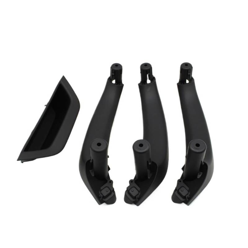 Auto Innen TüRgriff 4-teiliges Set Auto-Innentürgriffabdeckung Innenverkleidung Armlehne Pull Trim Für X3 Für X4 Für F25 Für F26 2010-2016(LHD 4PCS Black) von Ylrng