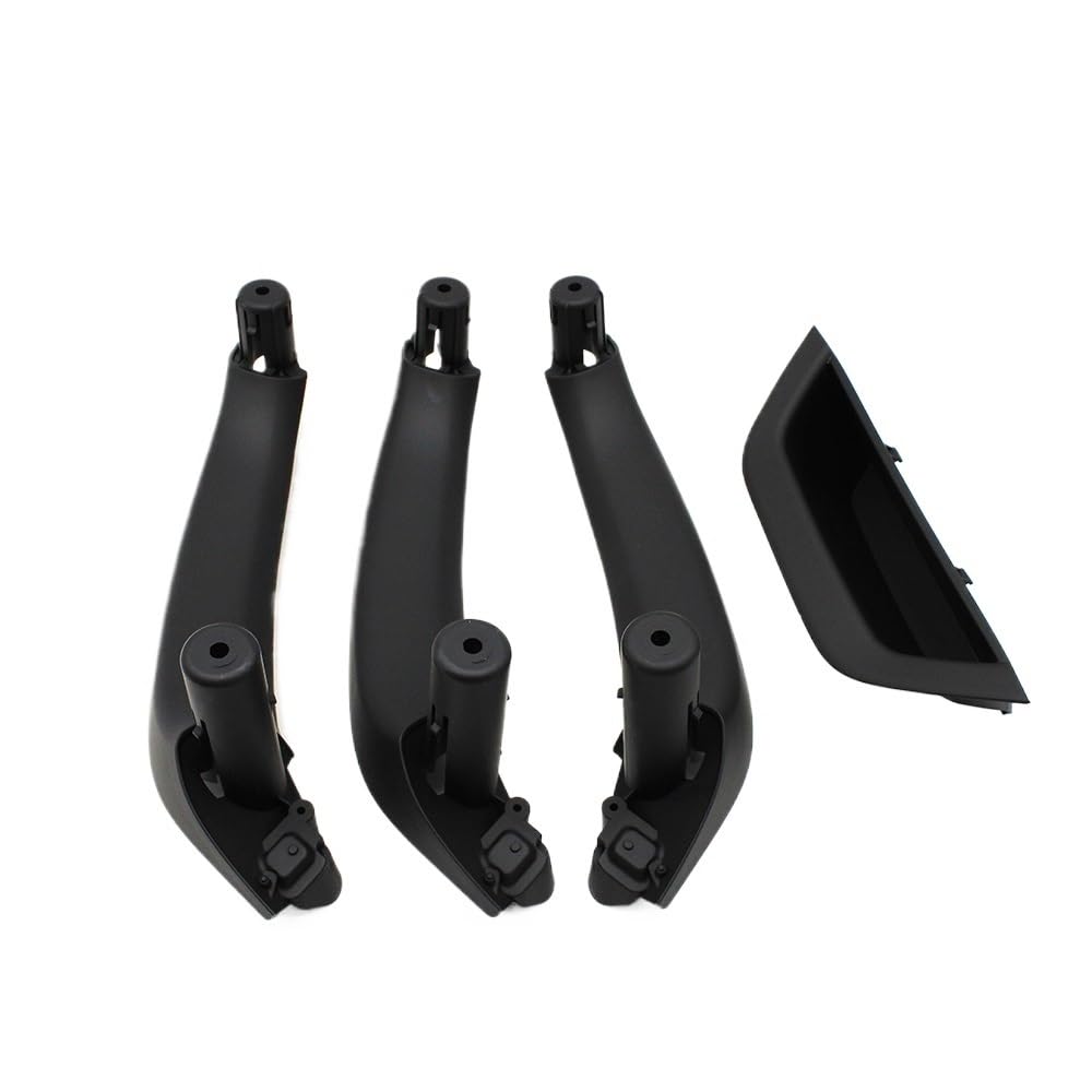 Auto Innen TüRgriff 4-teiliges Set Auto-Innentürgriffabdeckung Innenverkleidung Armlehne Pull Trim Für X3 Für X4 Für F25 Für F26 2010-2016(RHD 4PCS Black) von Ylrng