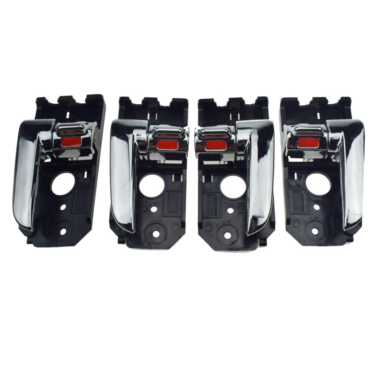 Auto Innen TüRgriff 4PCS Innen Tür Griffe 826102F000 826202F000 Für Kia Für Spectra Für Spectra5 2004-2009(CHROME 4PCS) von Ylrng