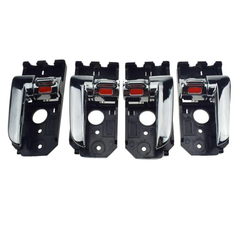 Auto Innen TüRgriff 4PCS Innen Tür Griffe 826102F000 826202F000 Für Kia Für Spectra Für Spectra5 2004-2009(CHROME 4PCS) von Ylrng