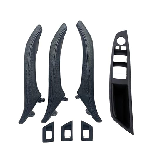 Auto Innen TüRgriff 7 STÜCKE LHD RHD Auto-Armlehne Innentür-Zuggriff-Baugruppe Für 5er-Serie Für F10 Für F11 Für F18 Für 520i Für 523i(RHD BLACK) von Ylrng