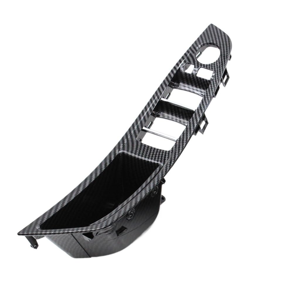 Auto Innen TüRgriff Auto-Innentür-Armlehne Zuggriff Fensterschalter-Abdeckung Verkleidungssatz Für 5er-Serie Für F10 Für F11 Für F18 Für 523 525 2010–2017(LHD driver side) von Ylrng