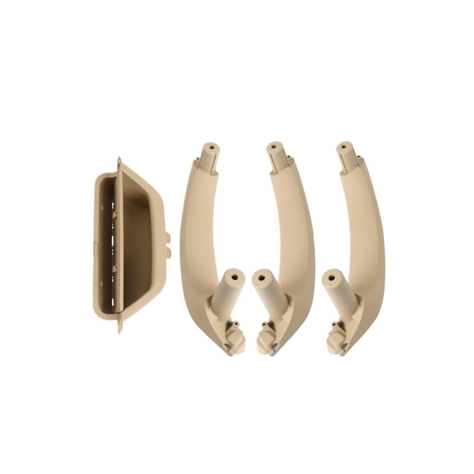 Auto Innen TüRgriff Auto-Innentürgriff-Innenverkleidung Pull Trim Cover Griff-Sets Für X3 Für X4 Für F25 Für F26(LHD Beige) von Ylrng