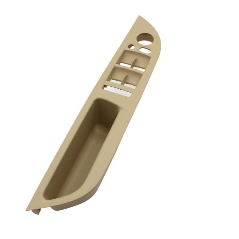 Auto Innen TüRgriff Innenausstattung Auto-Innentürgriffabdeckung Armlehne Fensterschalter Panel Trim 51416983703 Für 5er-Serie Für E60 Für E61 2006-2010(LHD Beige) von Ylrng