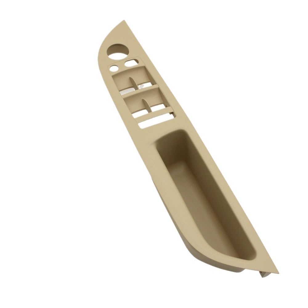 Auto Innen TüRgriff Innenausstattung Auto-Innentürgriffabdeckung Armlehne Fensterschalter Panel Trim 51416983703 Für 5er-Serie Für E60 Für E61 2006-2010(RHD Beige) von Ylrng