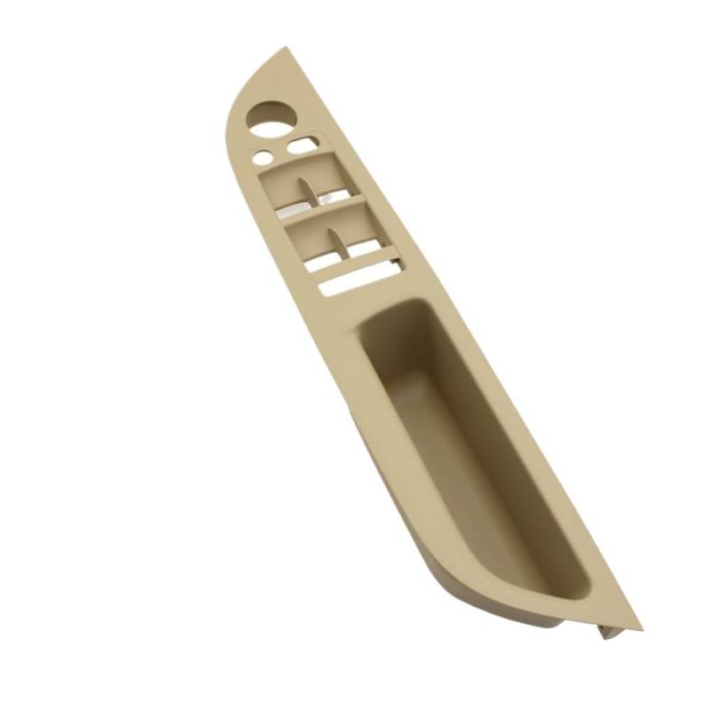 Auto Innen TüRgriff Innenausstattung Auto-Innentürgriffabdeckung Armlehne Fensterschalter Panel Trim 51416983703 Für 5er-Serie Für E60 Für E61 2006-2010(RHD Beige) von Ylrng