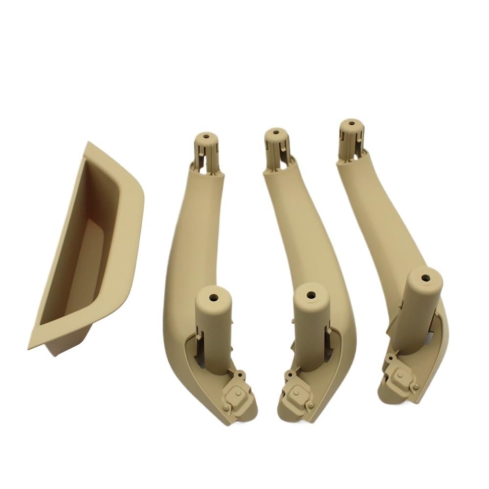 Auto Innen TüRgriff LHD Fahrerseite Beifahrertür Zuggriff Armlehne Panel Abdeckung Verkleidung Für X3 Für X4 Für F25 Für F26 2010-2016(LHD 4PCS Beige) von Ylrng