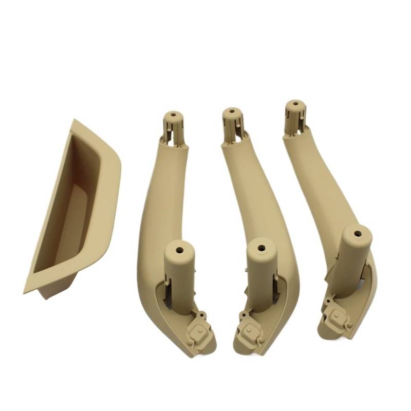 Auto Innen TüRgriff LHD Fahrerseite Beifahrertür Zuggriff Armlehne Panel Abdeckung Verkleidung Für X3 Für X4 Für F25 Für F26 2010-2016(LHD 4PCS Beige) von Ylrng