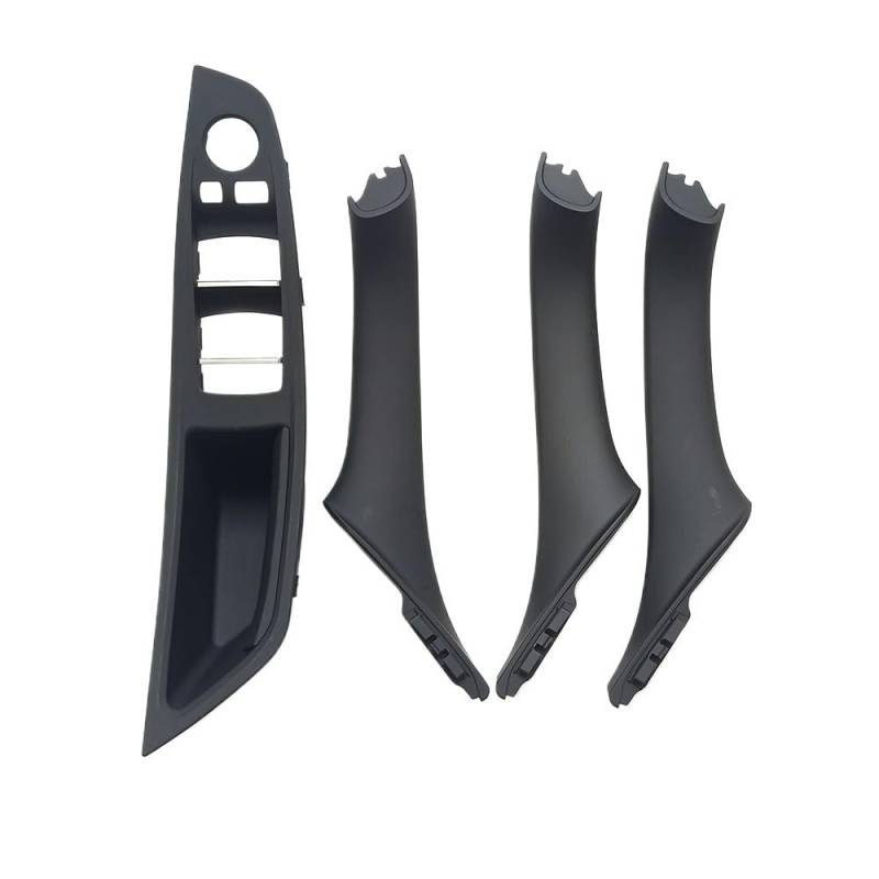 Auto Innen TüRgriff LHD Innentür Armlehne Einbaupaneel Türzuziehgriff Für 5er Für F10 Für F11 Für 520 523 525 528 530 2010-2017(LHD Black Set) von Ylrng