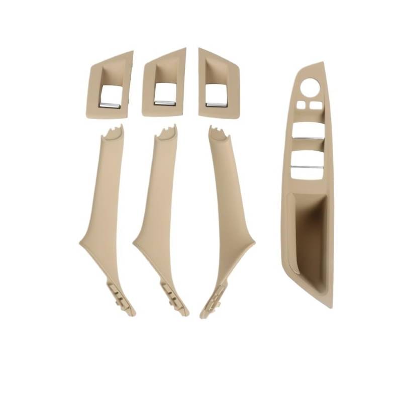 Auto Innen TüRgriff LHD RHD Auto-Innentürgriff-Zugabdeckungsverkleidung 1 Satz Für 5er-Serie Für F10 Für F18 523 525 528(RHD Beige) von Ylrng