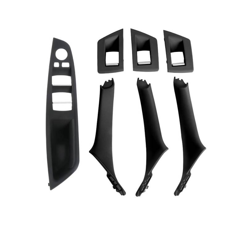 Auto Innen TüRgriff LHD RHD Auto-Innentürgriff-Zugabdeckungsverkleidung 1 Satz Für 5er-Serie Für F10 Für F18 Für 523 525 528(LHD Black) von Ylrng