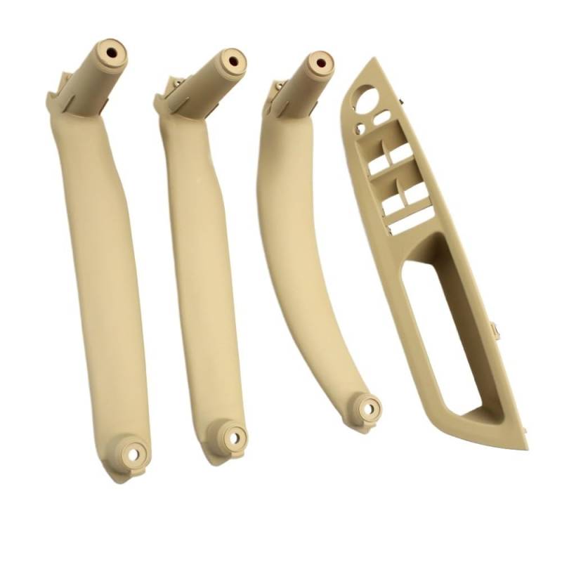 Auto Innen TüRgriff LHD RHD Innentür Armlehne Abdeckung Zuggriff Für X5 Für X6 Für E70 Für E71 Für E72 2007-2014(Beige RHD 4PCS SET) von Ylrng