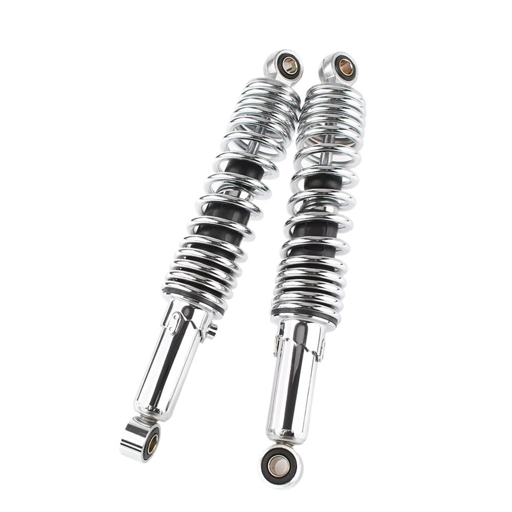 Chrom 320 MM Motorrad Hinten Stoßdämpfer Universal Für Suzuki Für GS125 Für GS150 90cc 110cc Für 125cc 150cc Dirt Bike Gokart ATV Quad Stoßdämpfer Federbein von Ylrng