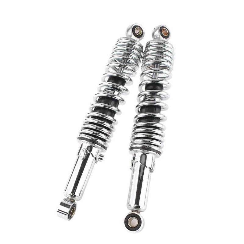 Chrom 320 MM Motorrad Hinten Stoßdämpfer Universal Für Suzuki Für GS125 Für GS150 90cc 110cc Für 125cc 150cc Dirt Bike Gokart ATV Quad Stoßdämpfer Federbein von Ylrng