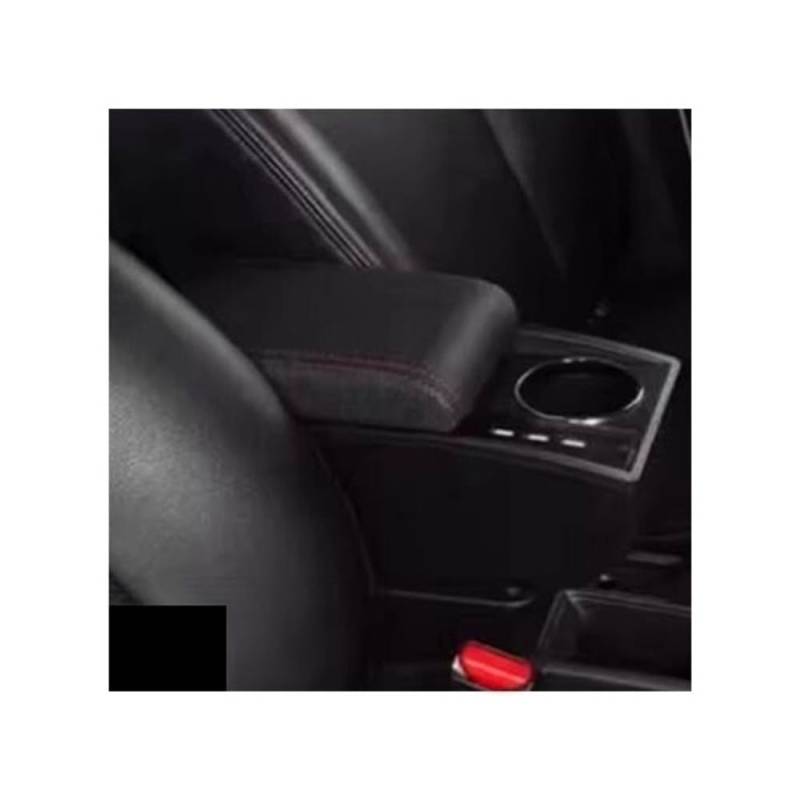 Doppelschicht Armlehne Für Aygo X Armlehne Box Auto Armlehne Lagerung Box Tasse Halter Innen Auto Zubehör Mittelkonsole Lagerung Box(M1 red line 3USB) von Ylrng