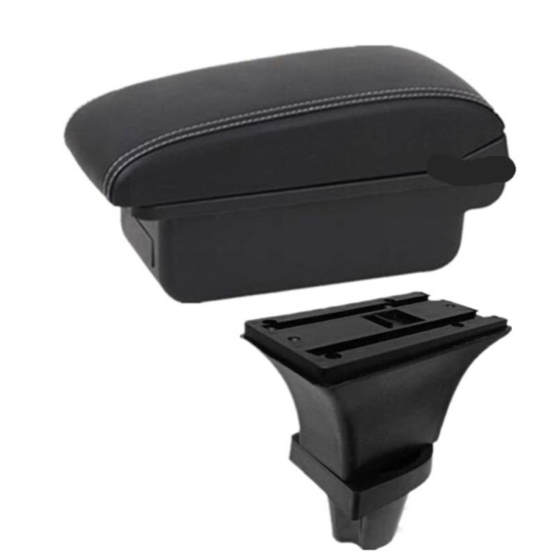 Doppelschicht Armlehne Für Citroen Für C1 Armlehne Box Auto Armlehne Zentrale Lagerung Box Innen Auto Zubehör Center Console Storage Box(A white line No USB) von Ylrng